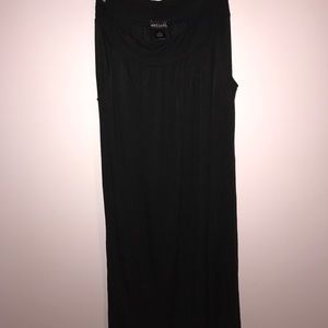 Black maxi skirt